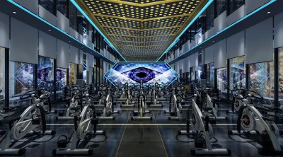 现代健身房3D模型下载